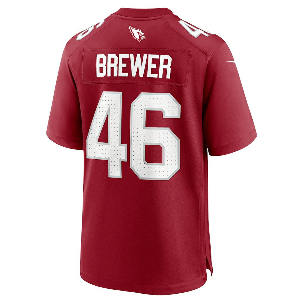 Nike Aaron Brewer Arizona Cardinals Team Game Jersey Cardinal