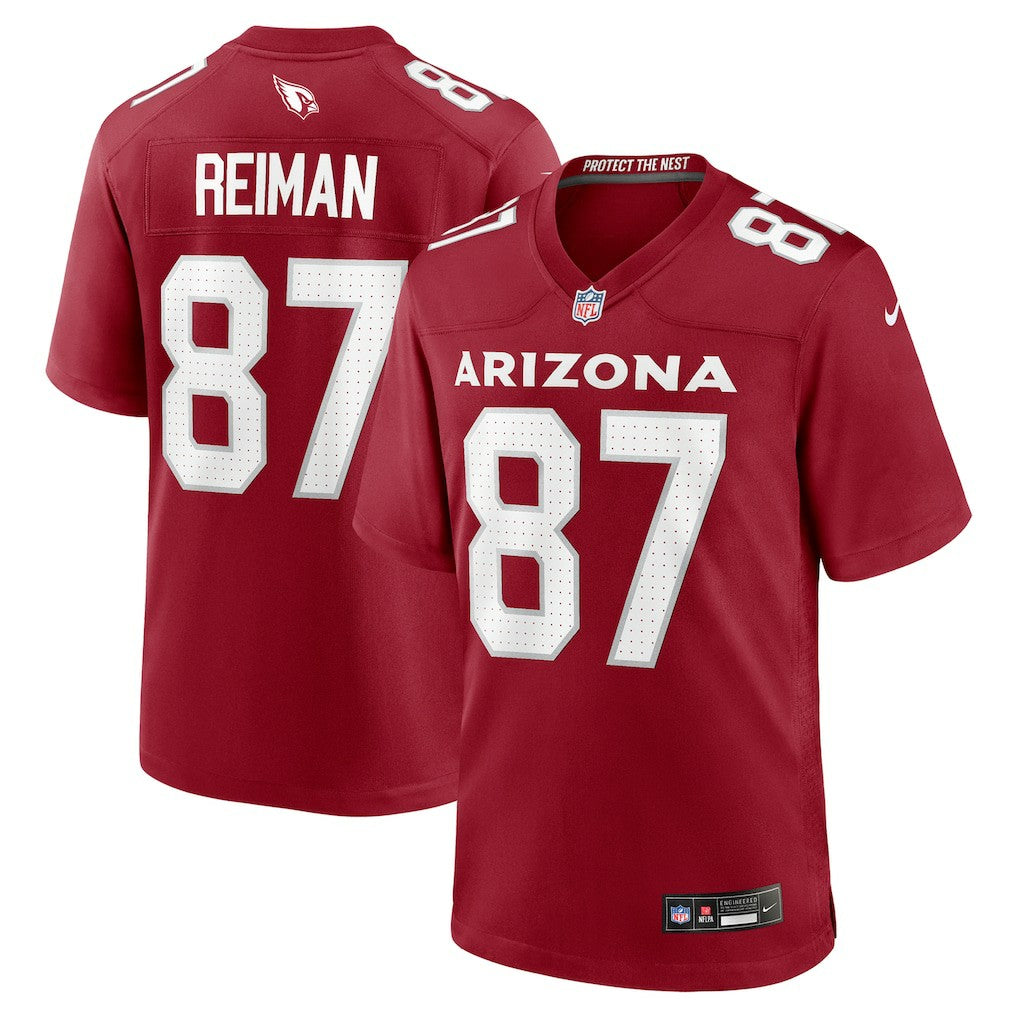 Nike Tip Reiman Arizona Cardinals Team Game Jersey Cardinal