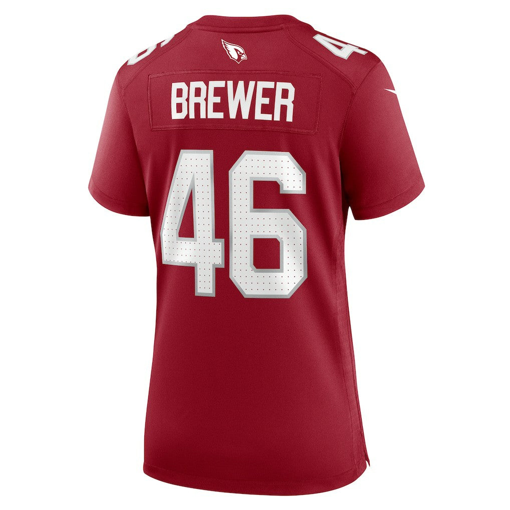 Nike Aaron Brewer Arizona Cardinals Women's Game Jersey Cardinal