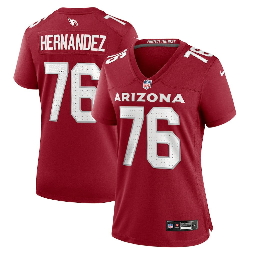 Nike Will Hernandez Arizona Cardinals Women's Game Jersey Cardinal