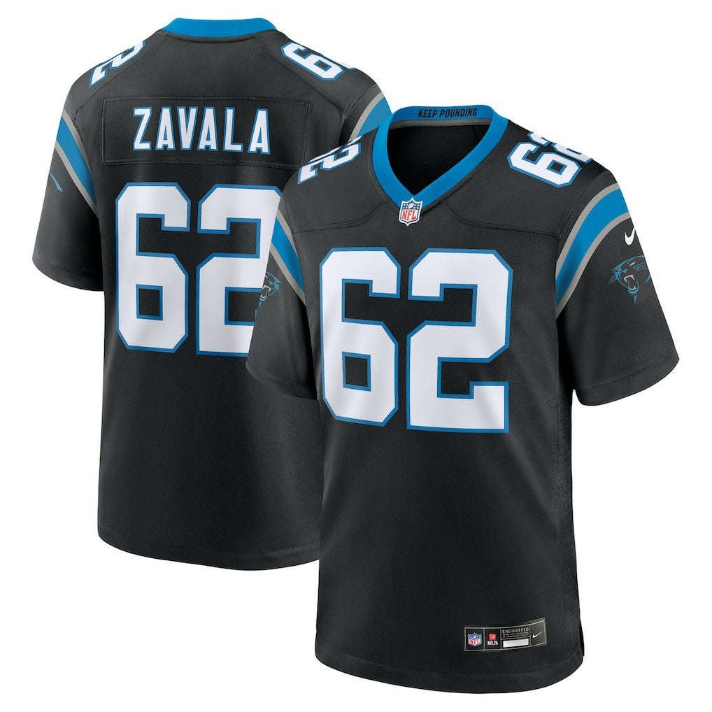 Nike Chandler Zavala Carolina Panthers Game Jersey Black
