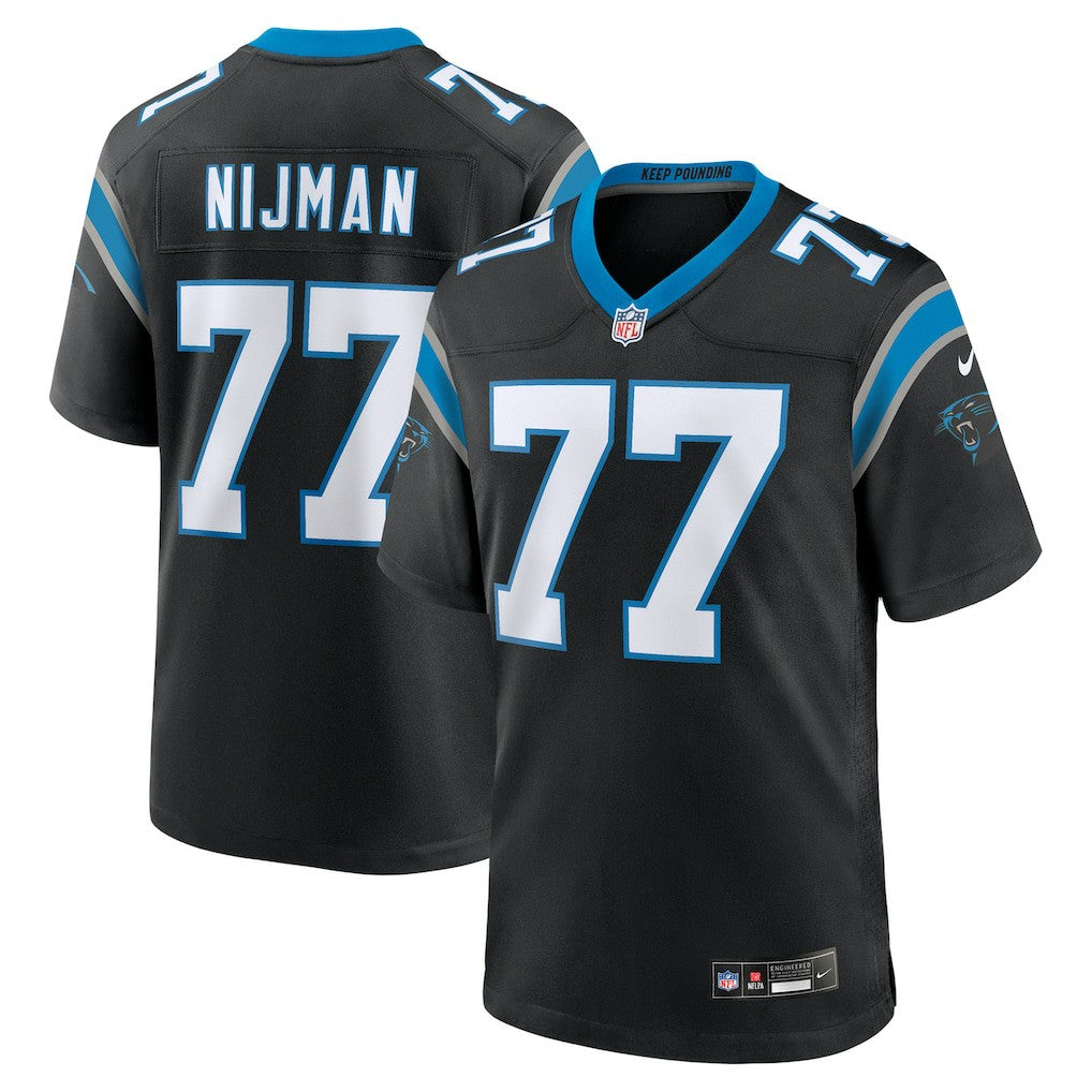 Nike Yosh Nijman Carolina Panthers Game Jersey Black