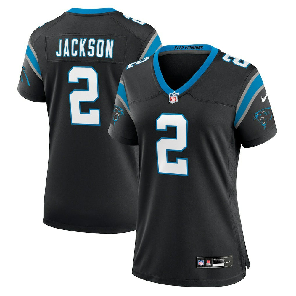 Nike Mike Jackson Carolina Panthers Women's Game Jersey Black
