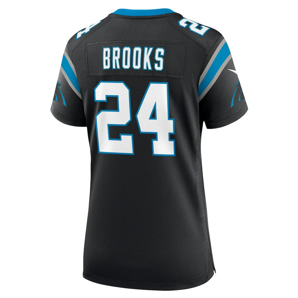 Nike Jonathon Brooks Carolina Panthers Women's Game Jersey Black