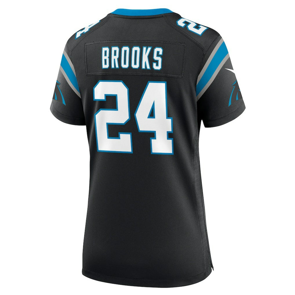 Nike Jonathon Brooks Carolina Panthers Women's Game Jersey Black