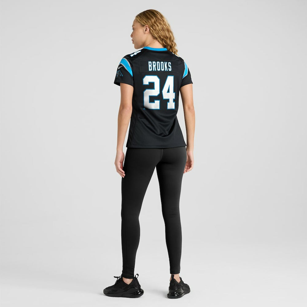 Nike Jonathon Brooks Carolina Panthers Women's Game Jersey Black