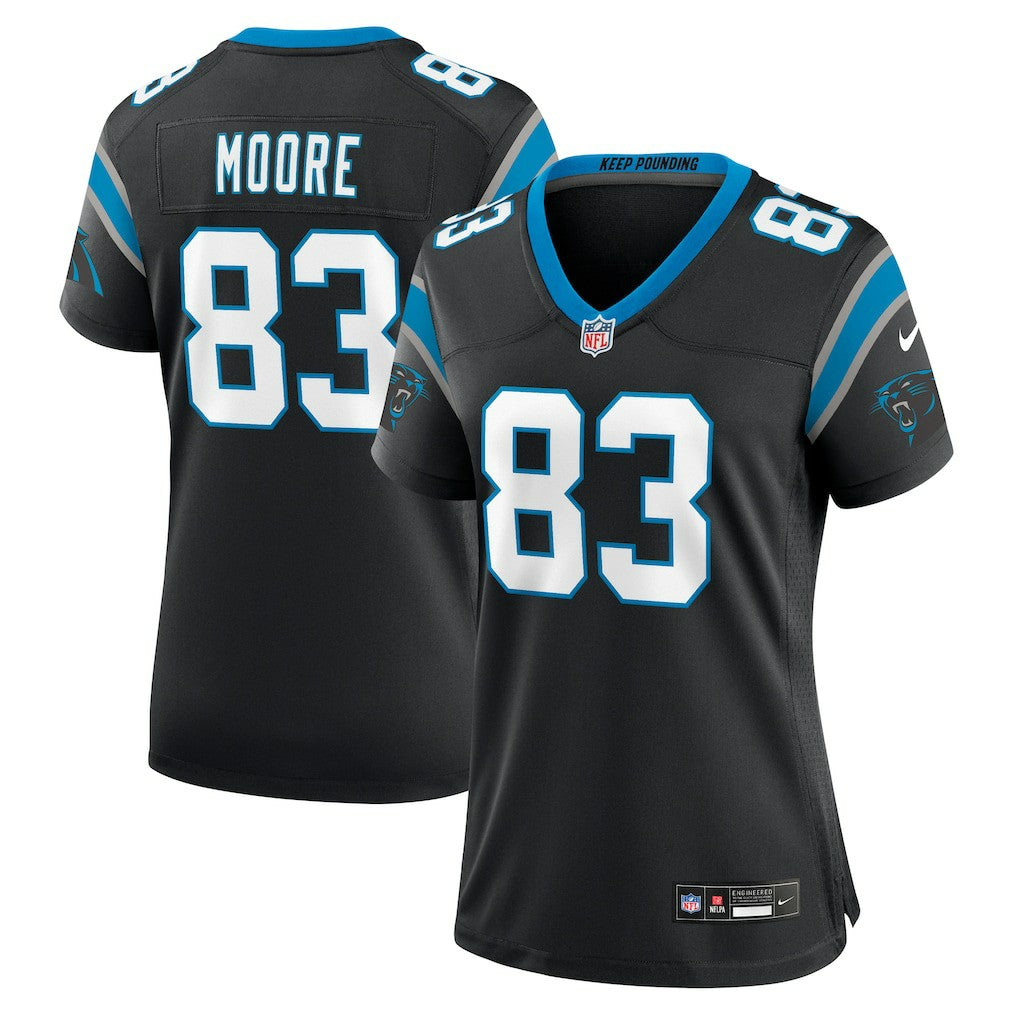 Nike David Moore Carolina Panthers Women's Game Jersey Black