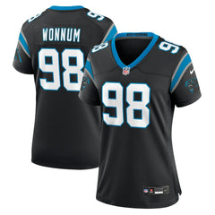Nike D.J. Wonnum Carolina Panthers Women's Game Jersey Black