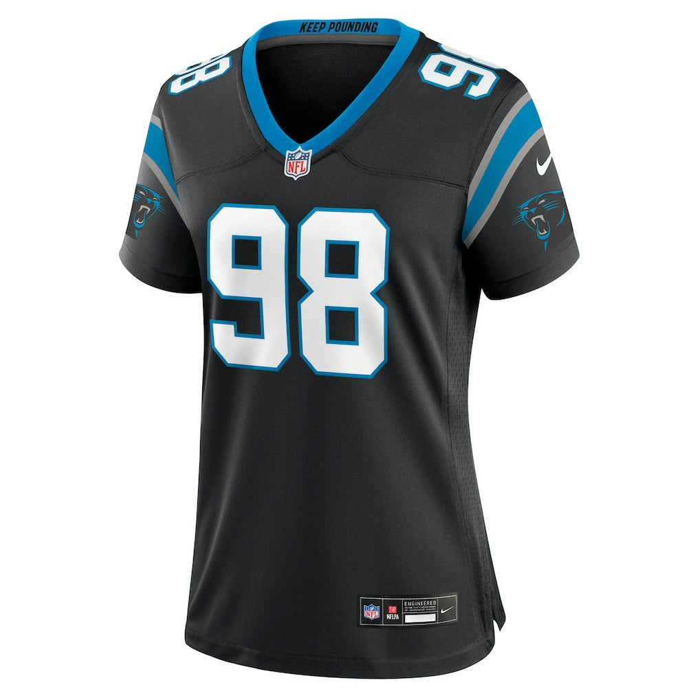 Nike D.J. Wonnum Carolina Panthers Women's Game Jersey Black