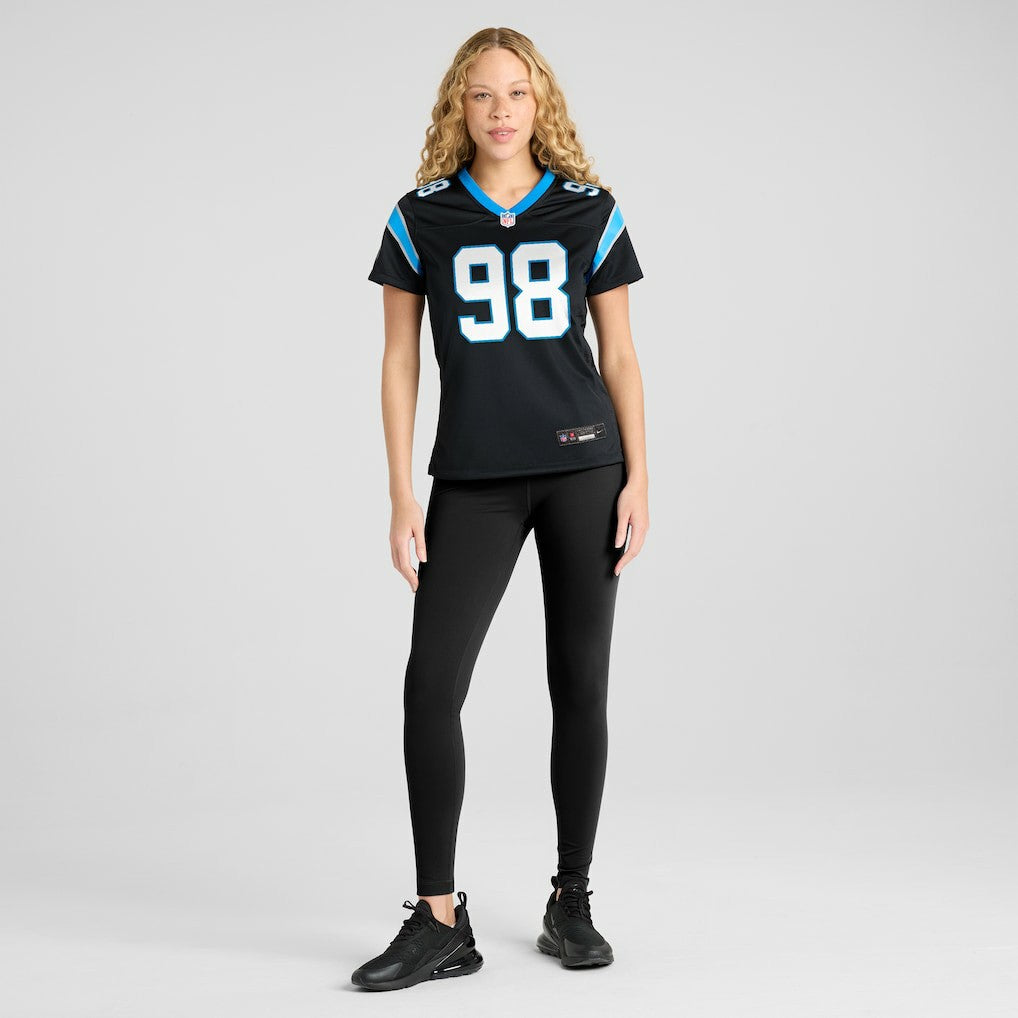 Nike D.J. Wonnum Carolina Panthers Women's Game Jersey Black