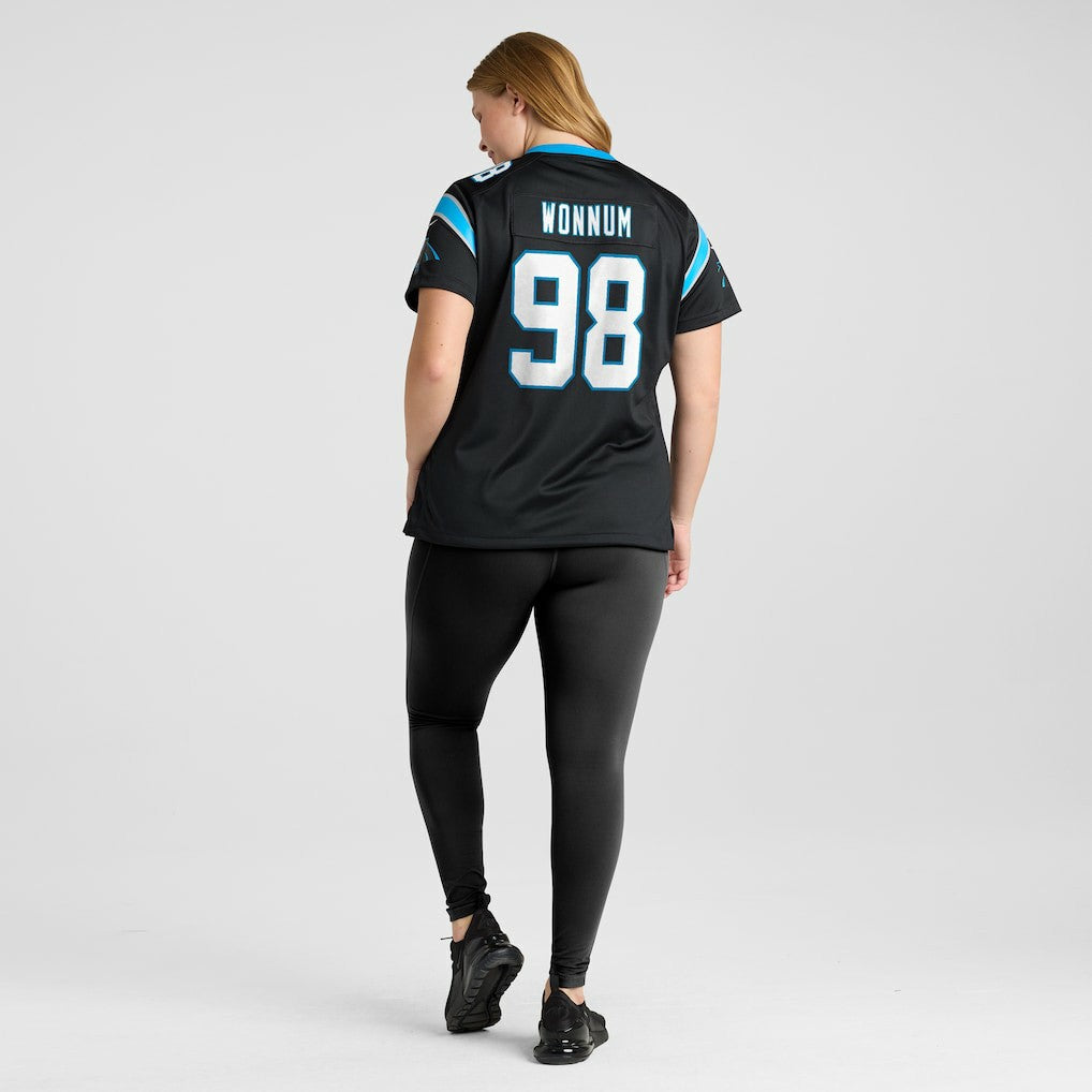 Nike D.J. Wonnum Carolina Panthers Women's Game Jersey Black
