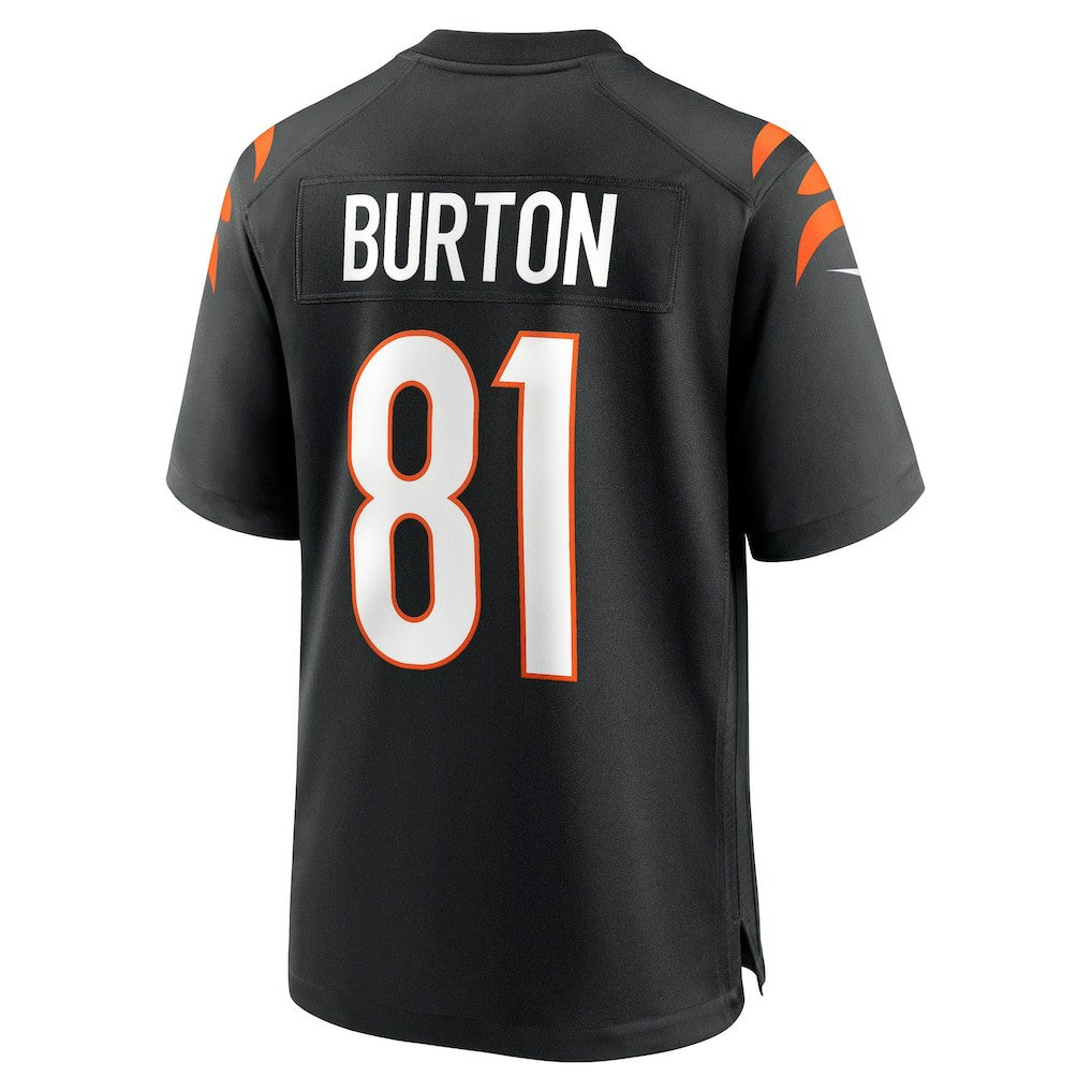 Nike Jermaine Burton Cincinnati Bengals Game Jersey Black