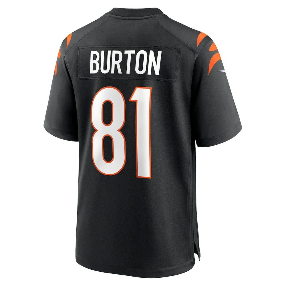 Nike Jermaine Burton Cincinnati Bengals Game Jersey Black