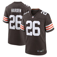 Nike Myles Harden Cleveland Browns Team Game Jersey Brown