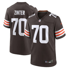 Nike Zak Zinter Cleveland Browns Team Game Jersey Brown