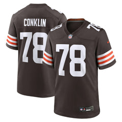 Nike Jack Conklin Cleveland Browns Team Game Jersey Brown