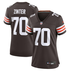 Nike Zak Zinter Cleveland Browns Women's Game Jersey Brown