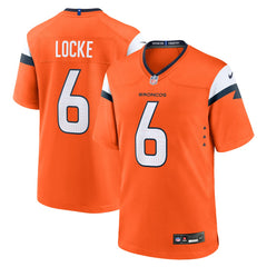 Nike P.J. Locke Denver Broncos Team Game Jersey Orange
