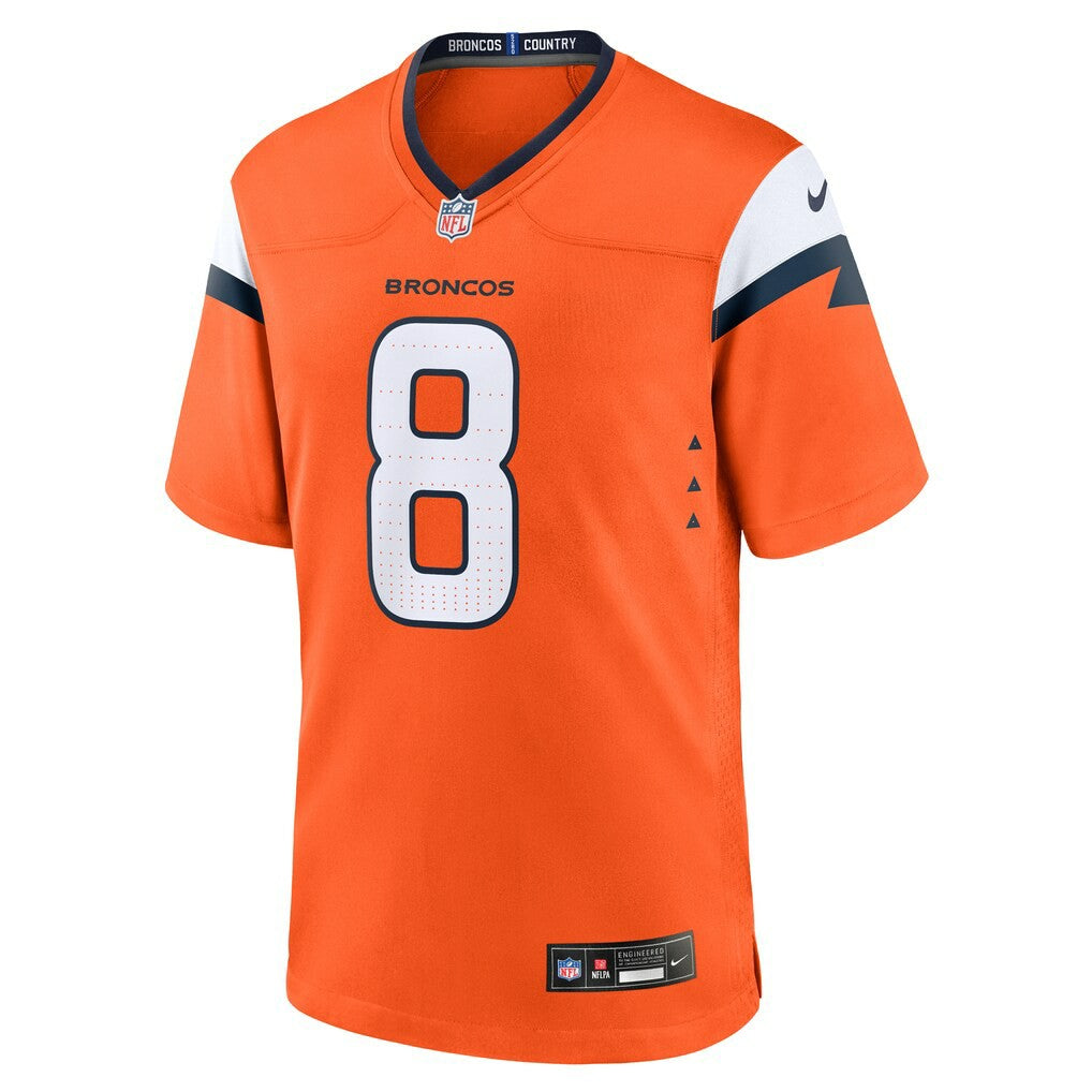 Nike Jarrett Stidham Denver Broncos Team Game Jersey Orange