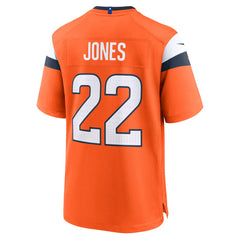 Nike Brandon Jones Denver Broncos Team Game Jersey Orange