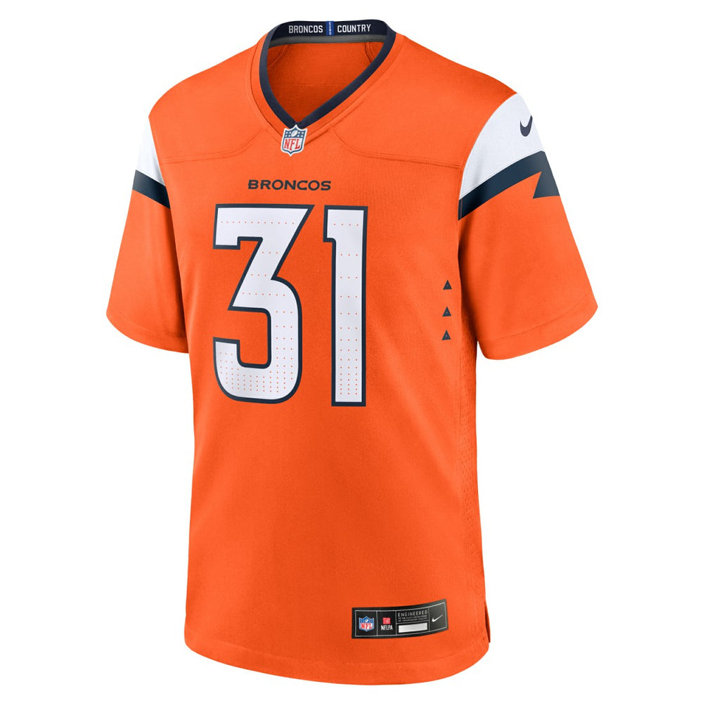 Nike Kris Abrams-Draine Denver Broncos Team Game Jersey Orange