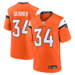 Nike JL Skinner Denver Broncos Team Game Jersey Orange
