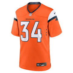 Nike JL Skinner Denver Broncos Team Game Jersey Orange