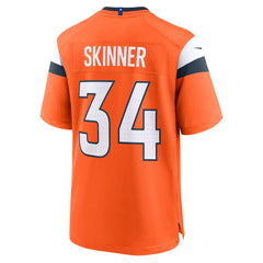Nike JL Skinner Denver Broncos Team Game Jersey Orange
