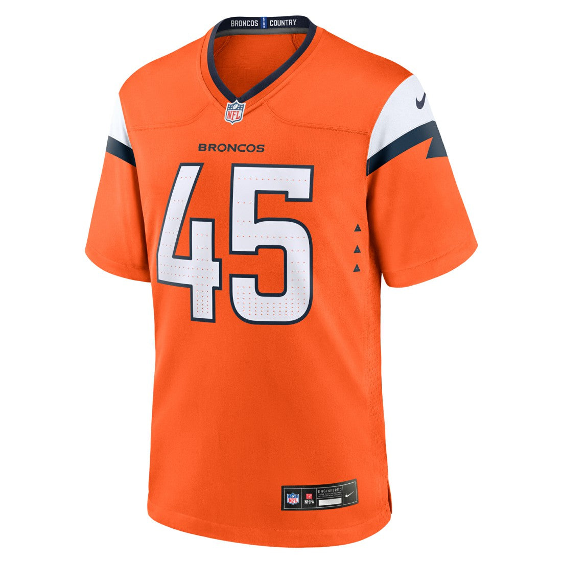 Nike Nate Adkins Denver Broncos Team Game Jersey Orange