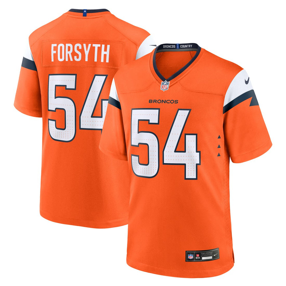 Nike Alex Forsyth Denver Broncos Team Game Jersey Orange