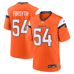 Nike Alex Forsyth Denver Broncos Team Game Jersey Orange