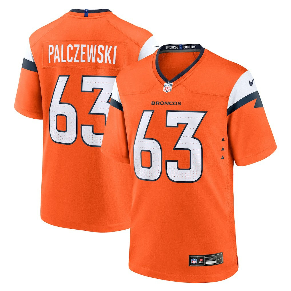 Nike Alex Palczewski Denver Broncos Team Game Jersey Orange