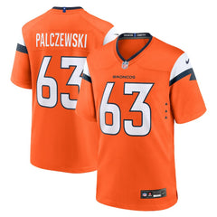 Nike Alex Palczewski Denver Broncos Team Game Jersey Orange