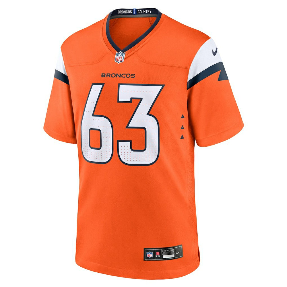 Nike Alex Palczewski Denver Broncos Team Game Jersey Orange