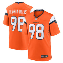 Nike John Franklin-Myers Denver Broncos Team Game Jersey Orange