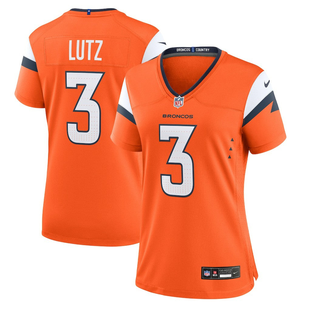 Nike Wil Lutz Denver Broncos Women's Team Game Jersey Orange