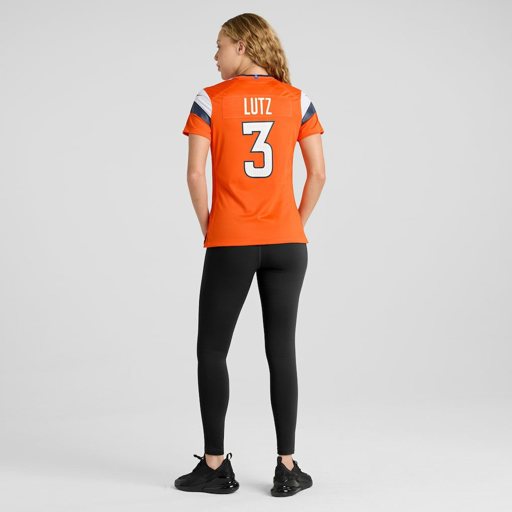 Nike Wil Lutz Denver Broncos Women's Team Game Jersey Orange