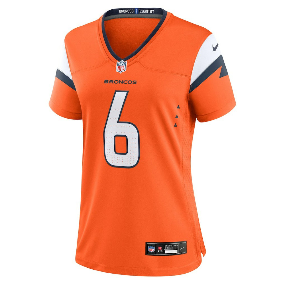 Nike P.J. Locke Denver Broncos Women's Team Game Jersey Orange