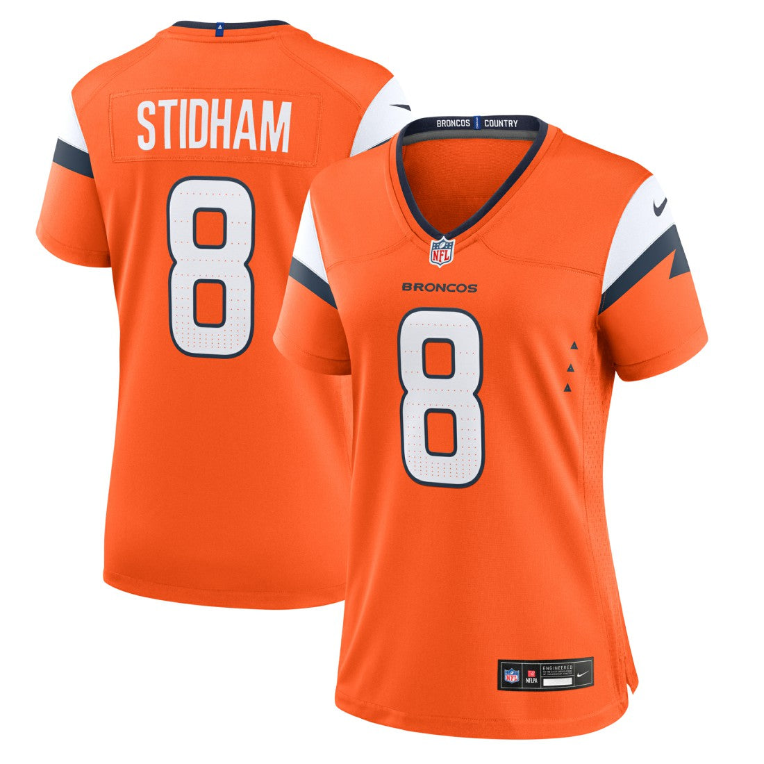 Nike Jarrett Stidham Denver Broncos Women's Team Game Jersey Orange