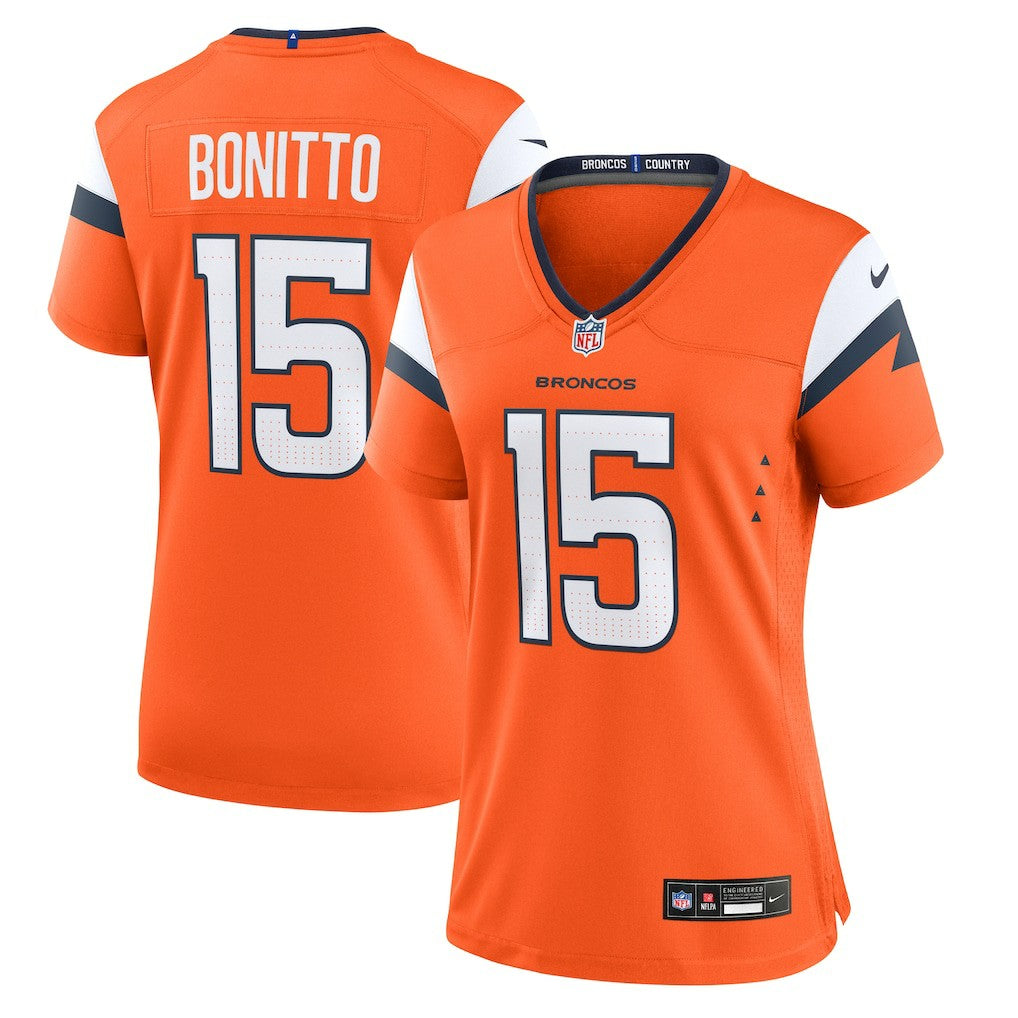 Nike Nik Bonitto Denver Broncos Women's Team Game Jersey Orange