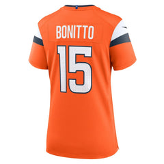 Nike Nik Bonitto Denver Broncos Women's Team Game Jersey Orange