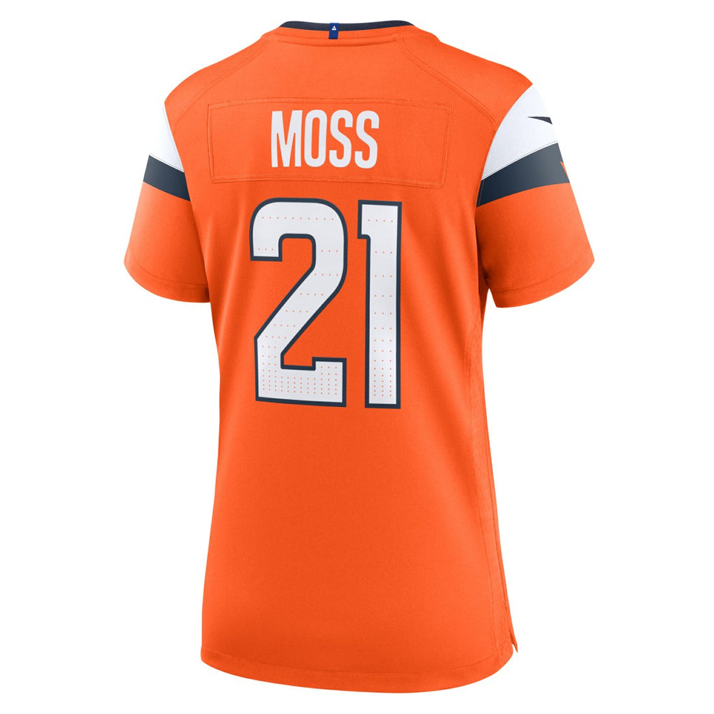 Nike Riley Moss Denver Broncos Women's Team Game Jersey Orange