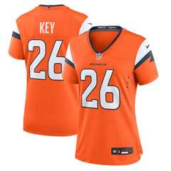 Nike Devon Key Denver Broncos Women's Team Game Jersey Orange