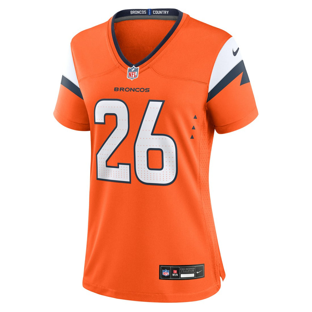 Nike Devon Key Denver Broncos Women's Team Game Jersey Orange