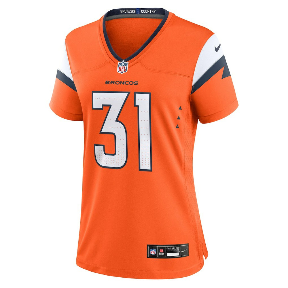 Nike Kris Abrams-Draine Denver Broncos Women's Team Game Jersey Orange