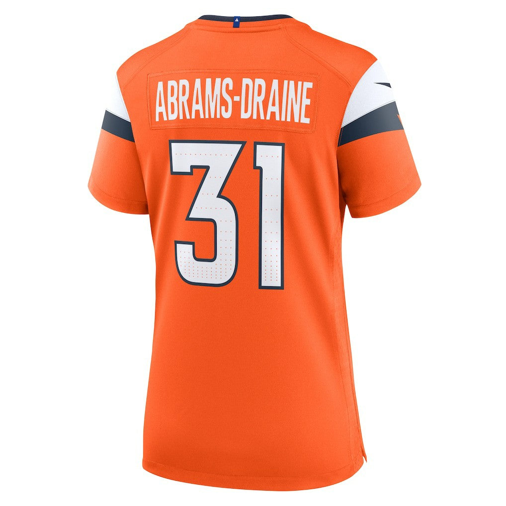 Nike Kris Abrams-Draine Denver Broncos Women's Team Game Jersey Orange