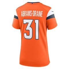 Nike Kris Abrams-Draine Denver Broncos Women's Team Game Jersey Orange
