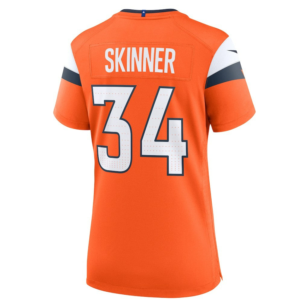 Nike JL Skinner Denver Broncos Women's Team Game Jersey Orange