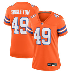 Nike Alex Singleton Denver Broncos Women's Alternate Game Jersey Orange