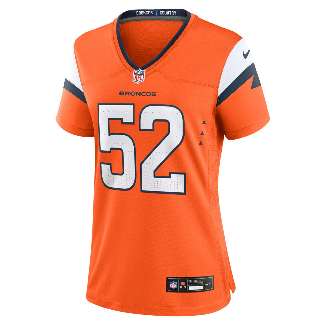Nike Jonah Elliss Denver Broncos Women's Team Game Jersey Orange